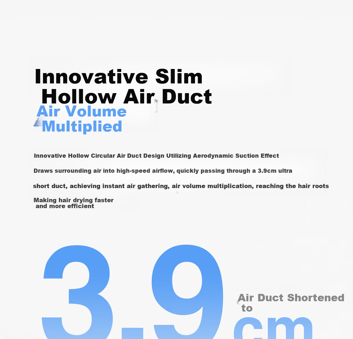 Feike High-Speed Hair Dryer Hollow Air Duct Home Use High Power Quick Dry Low Noise Negative Ion Hair Care Blow Dryer Holiday Gift for Girlfriend H5 Star Ring White Price Guarantee 618 8