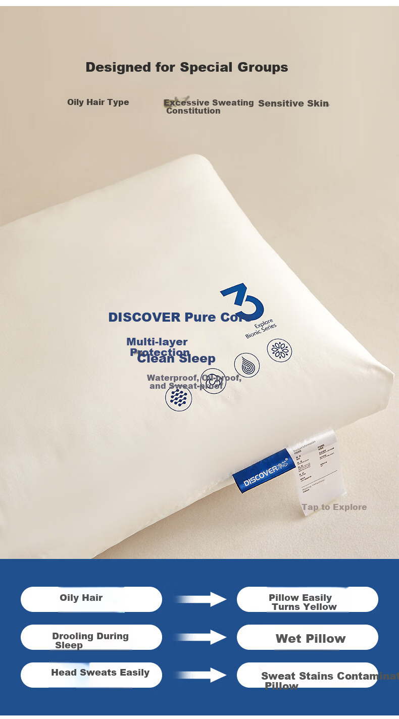 Eve's Elegance [Three-Proof] Five-Star Hotel Pillow Adult Cervical Support Deep Sleep Men's Pillow Core Single Piece 9