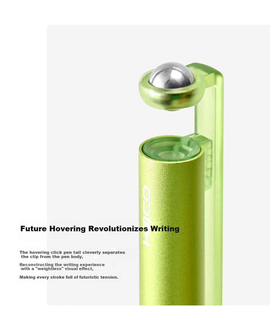 KACO Future Floating Metal 0.5mm Gel Pen Black Ink Carbon Pen Yao Yan Black Single Transparent Box FLOAT Fule 3