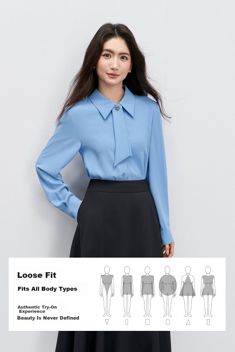 Miss Bird Anti-Wrinkle Stain-Resistant Long Sleeve Ribbon Shirt Women's Workplace Commuting Premium Formal Interview Top 9