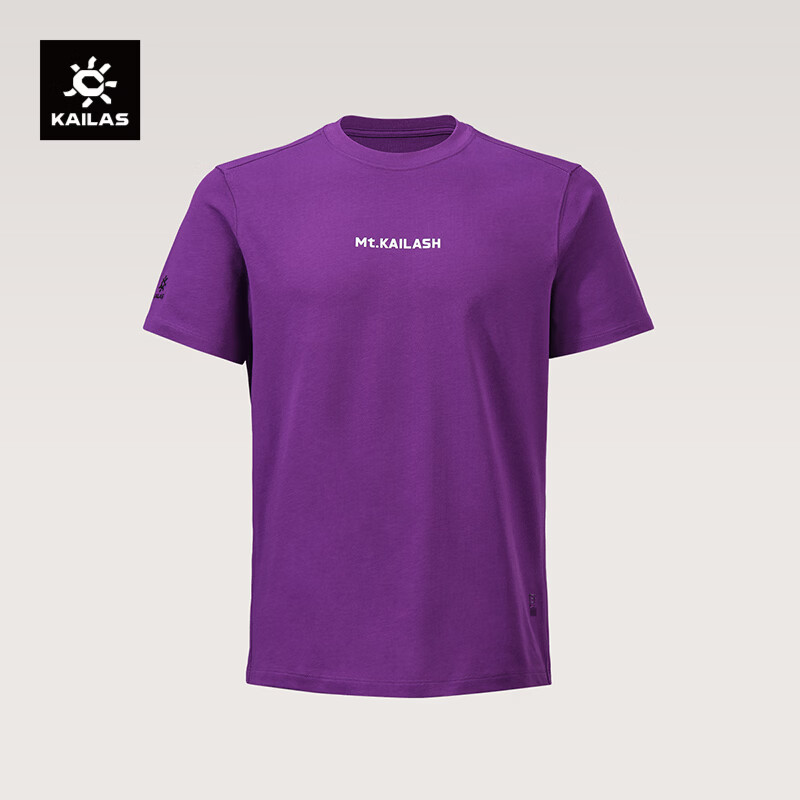 KAILAS Kailas Gang Rinpoche Cotton T-Shirt Men's Summer Outdoor Hiking Breathable Short Sleeve Crew Neck