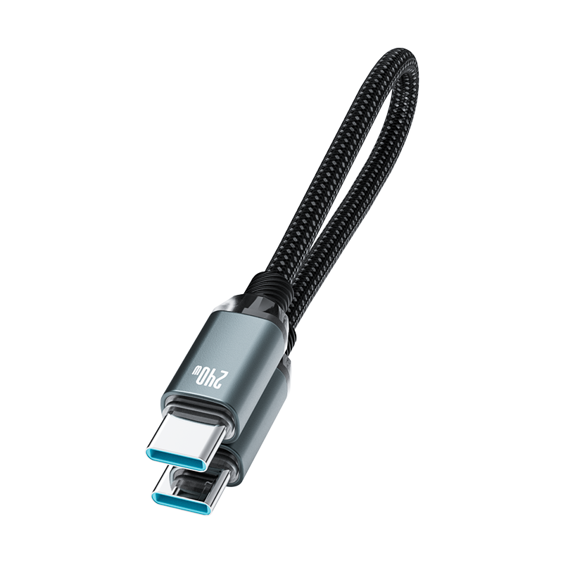 Beimo Power Bank Fast Charging Cable 20cm PD 27W Fast Charge Compatible with Apple iPhone 14 Pro/13/12/11 Type-C to Lightning Data Cable Black