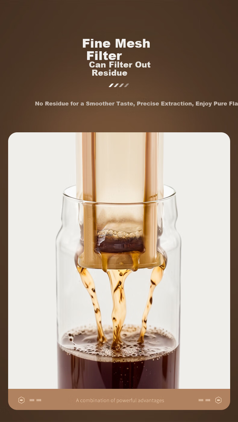 Circle Joy Cold Brew Coffee Cup Portable Home Travel Cold Brew Bottle Cold Brew Cup Water Cup American Cold Brew Pot 1000ml 3
