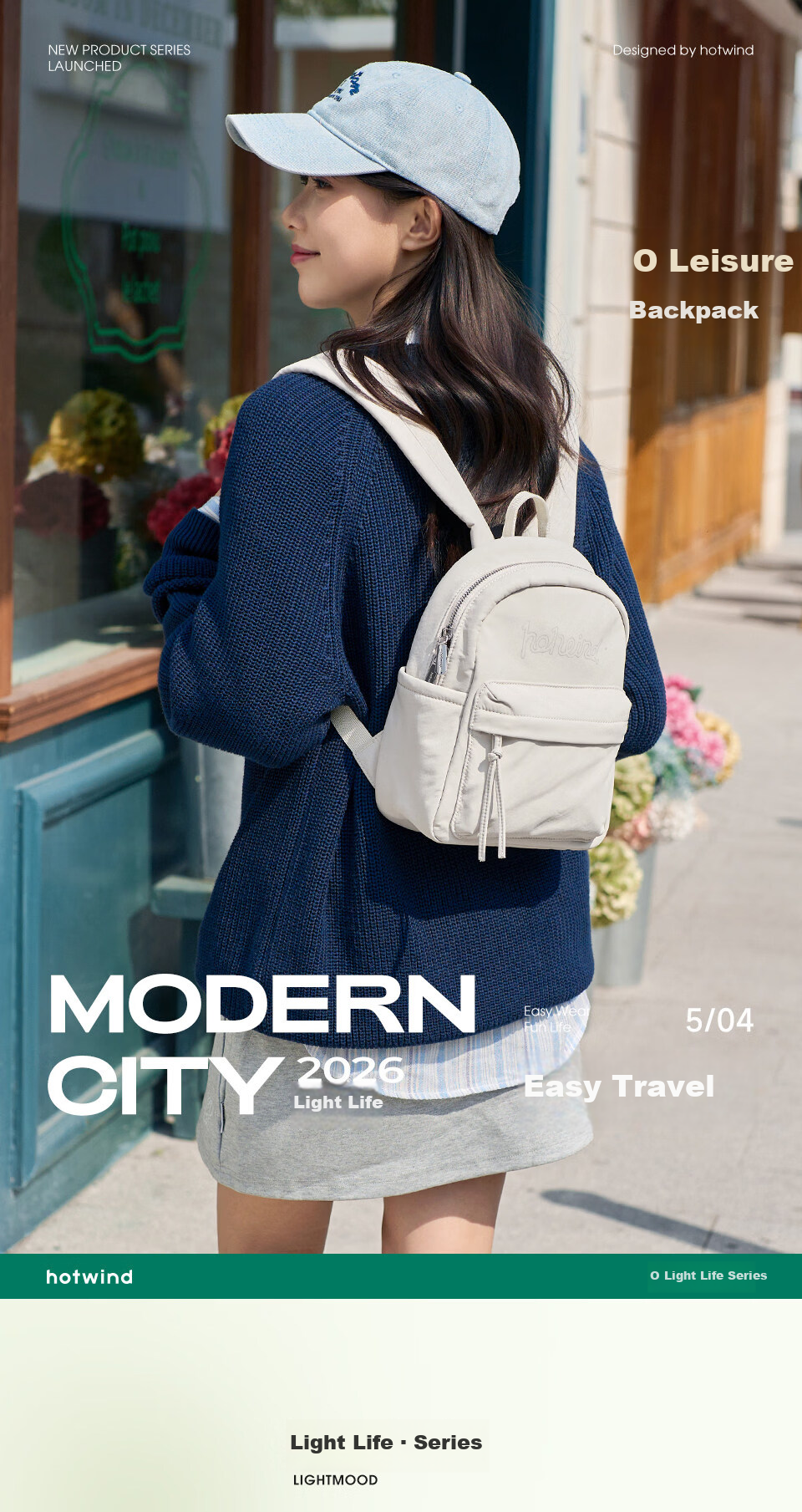 Hotwind New Dual-Shoulder Backpack Lightweight Travel Business Casual Luxury Backpack for Women High School Students 2