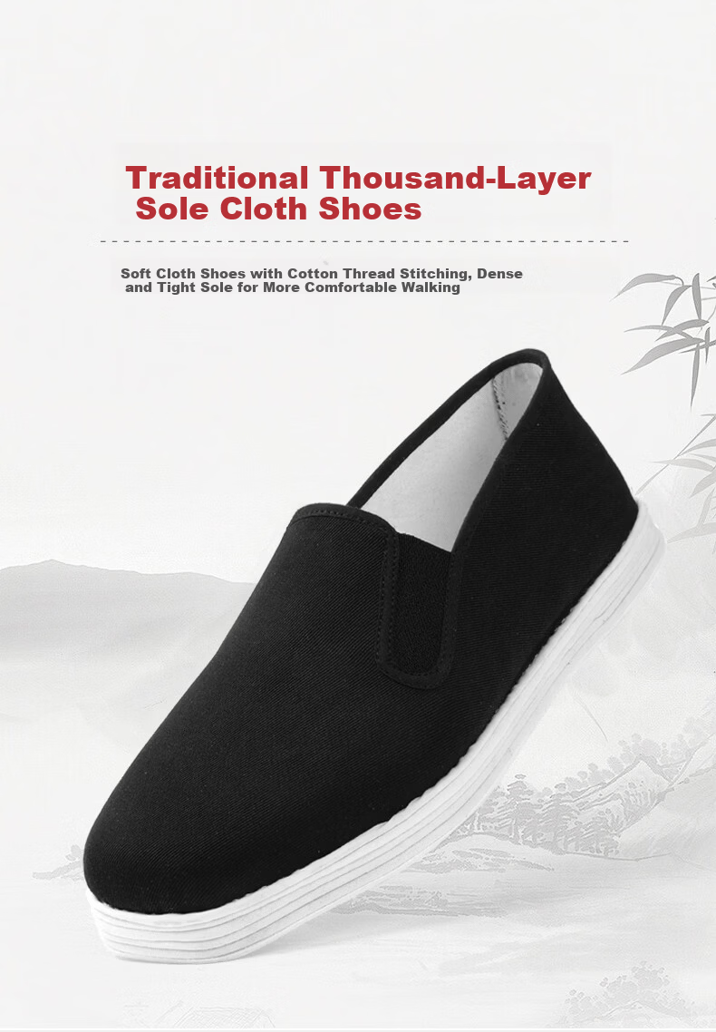 3514 Traditional Old Beijing Cloth Shoes Handmade Hemp Rope Layered Sole Spring Summer Breathable Comfortable Slip-On Work Shoes Men Size 41 1