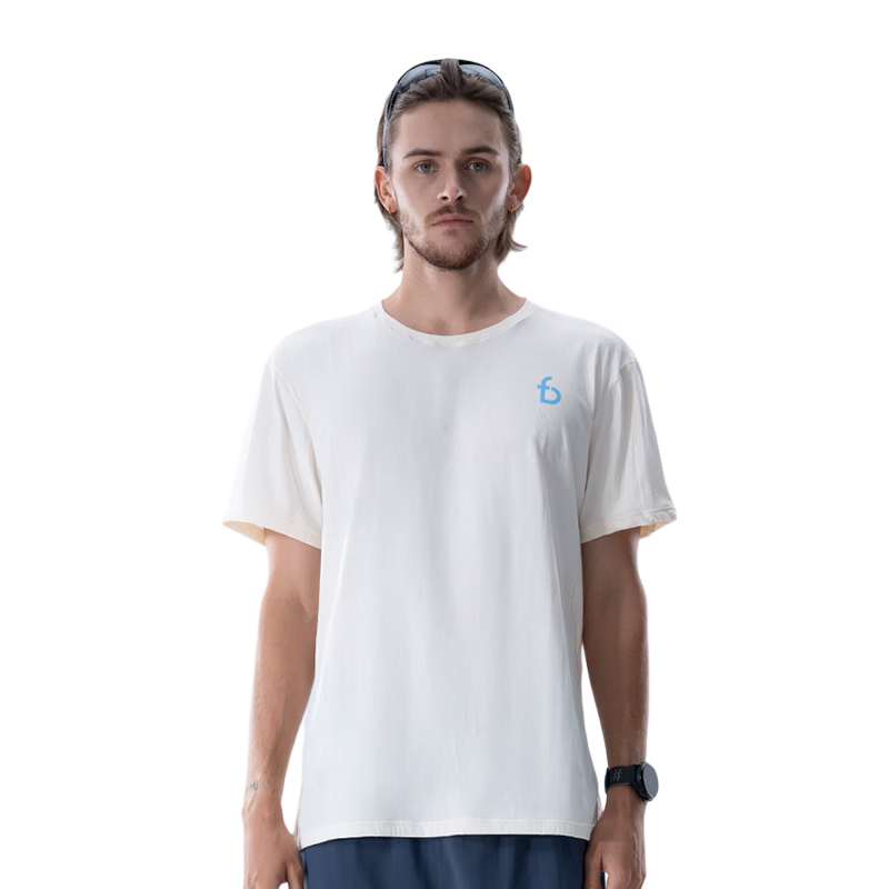 Feibit Training Short Sleeve | Men's Summer Round Neck Quick-Dry Antibacterial Breathable Silver Ion T-Shirt Sports Running Top