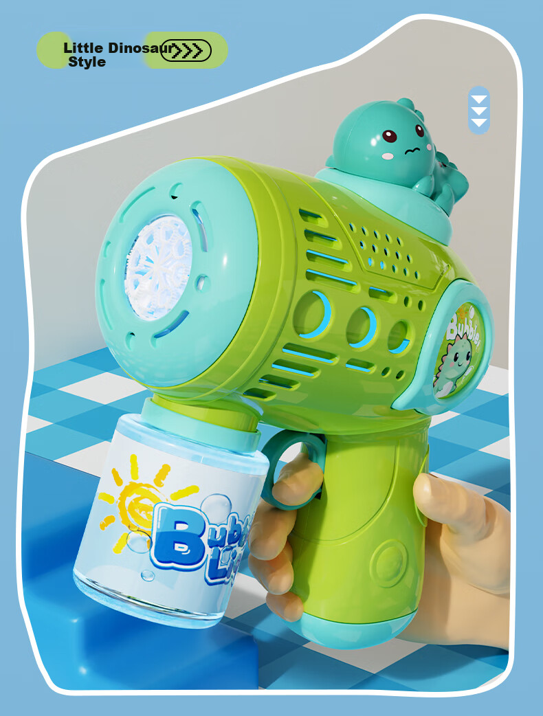 Mabao Twin Children's Day Birthday Bubble Machine Multi-Hole Bubble Gun Toy Fully Automatic Electric Leak-Proof for Boys and Girls 5