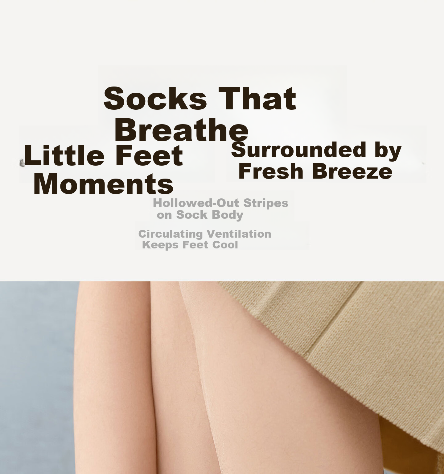 Mianzhuwu Children's Socks Girls Spring Summer Thin Breathable 100% Pure Cotton A-Class Cute Seamless Student Mid-Calf Socks 5 Pairs 9