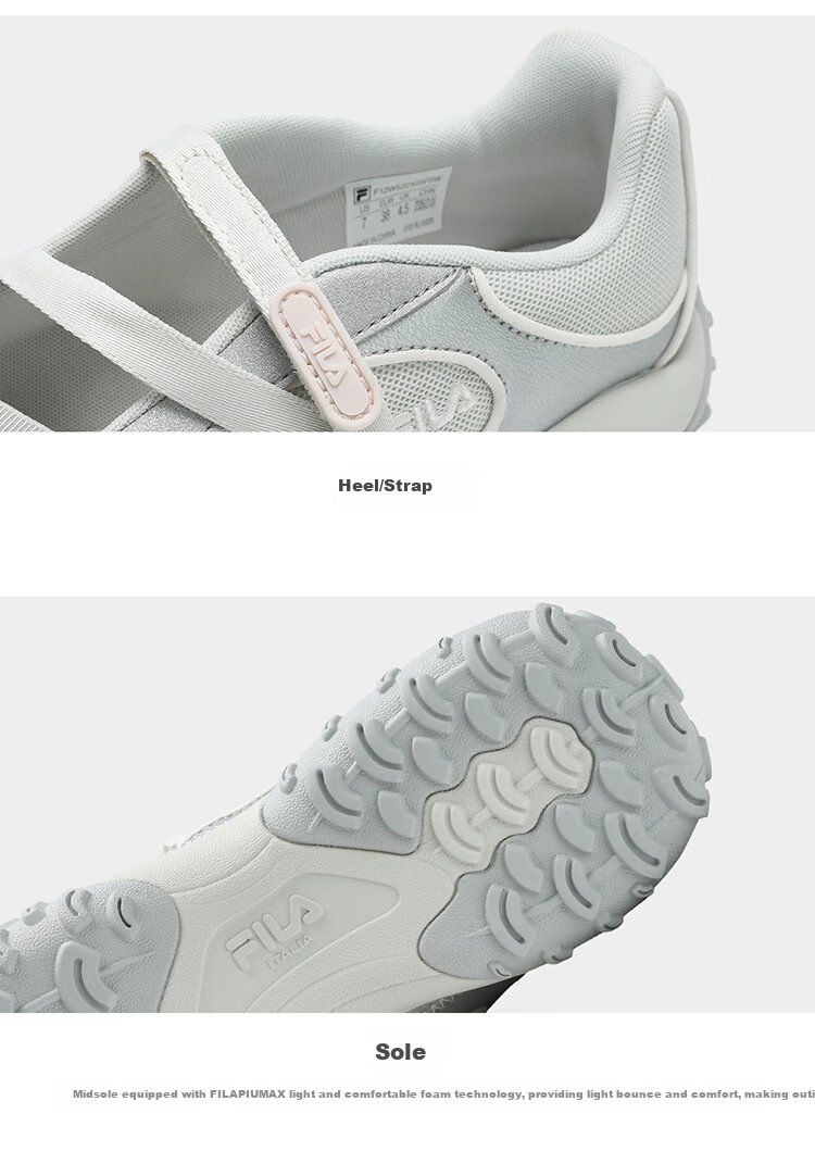 FILA Official PEBBLE SANDAL Retro Women's Ballet Casual Sandals 38