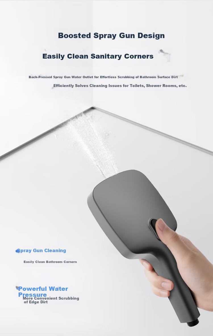 Haier Handheld Shower Head 3+1 Water Modes Anti-Scale Strong Pressure Boost Handheld Shower P331 4