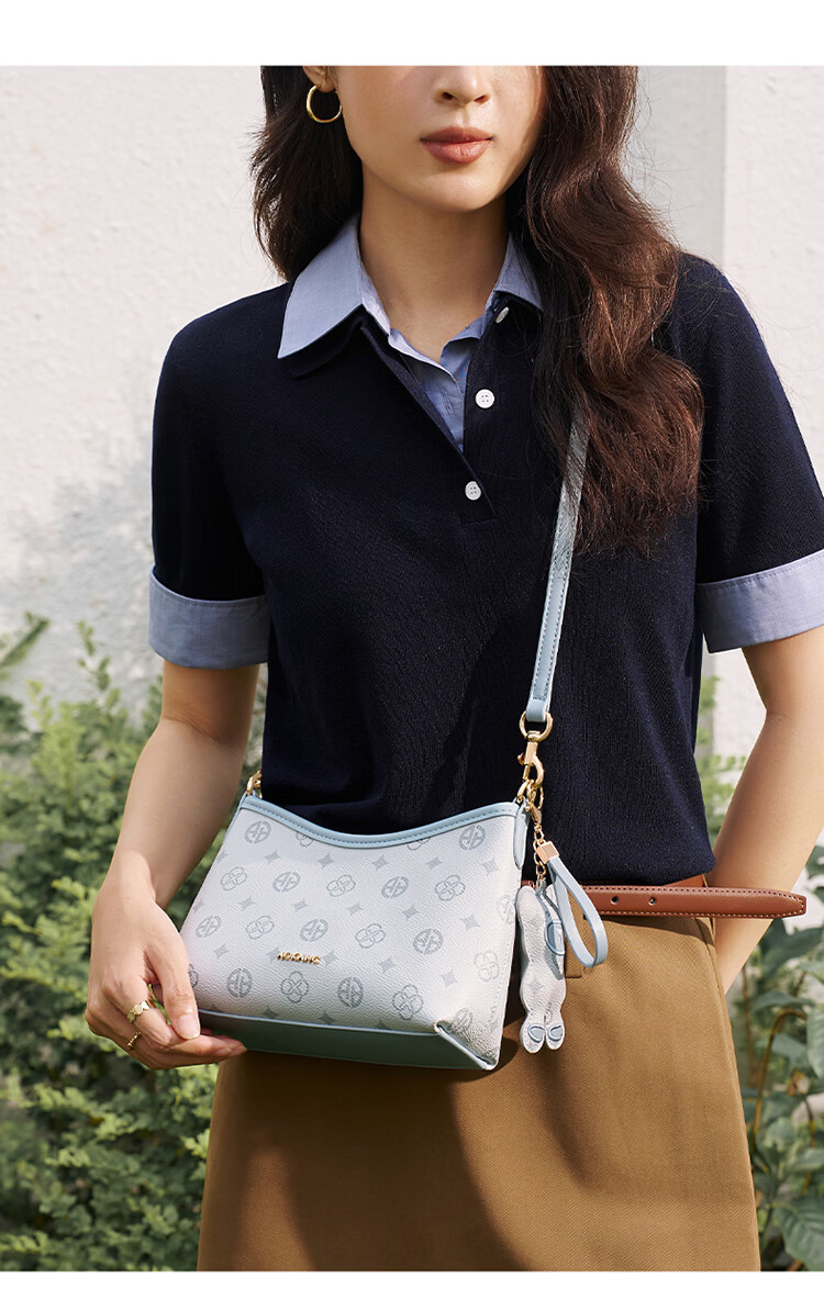 Aokang Women's Bag 2026 New HOBO Underarm Tote Light Luxury Crossbody Shoulder Bag Birthday Gift for Girlfriend Wife 19