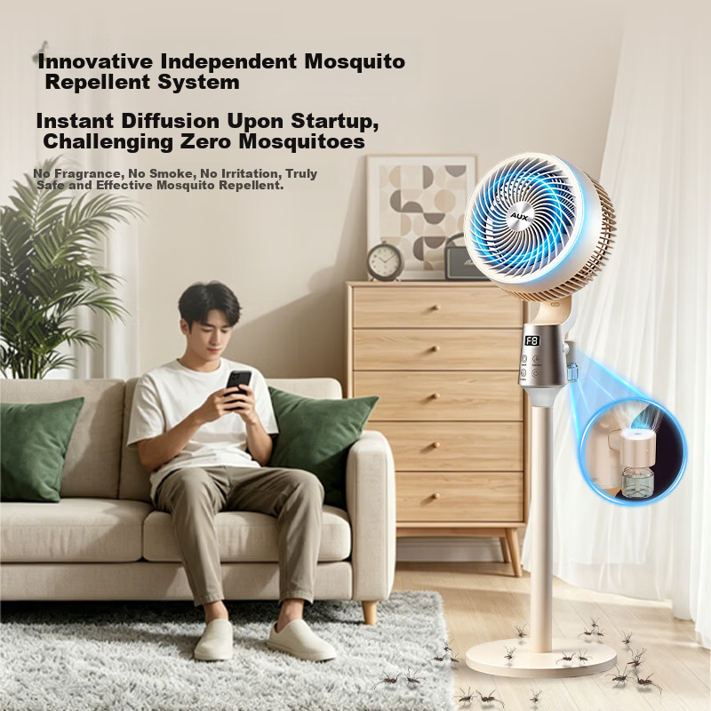 AUX Summer Hot Sale New Floor Fan Air Circulation Fan Retractable Foldable Desktop Office Table Floor 3-in-1 Home Fan Price Guarantee 618