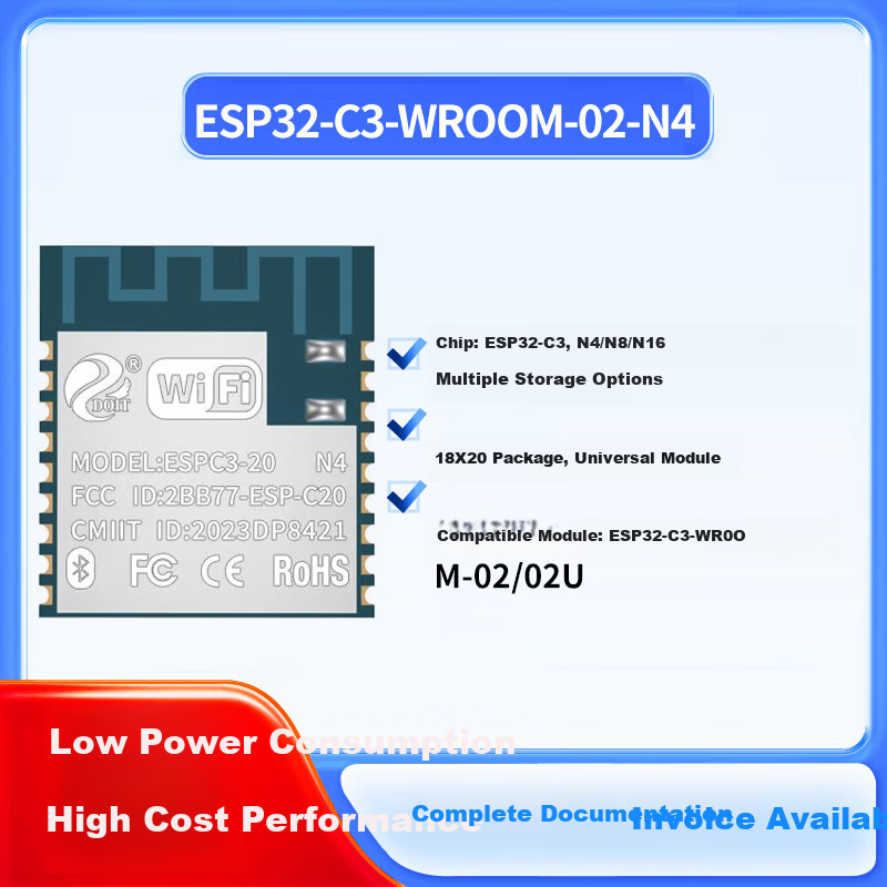 Loxin ESP Development Board ESP32-C3-WROOM-02-N4 Main Chip ESP32-C3 Student IoT ESP Development Board