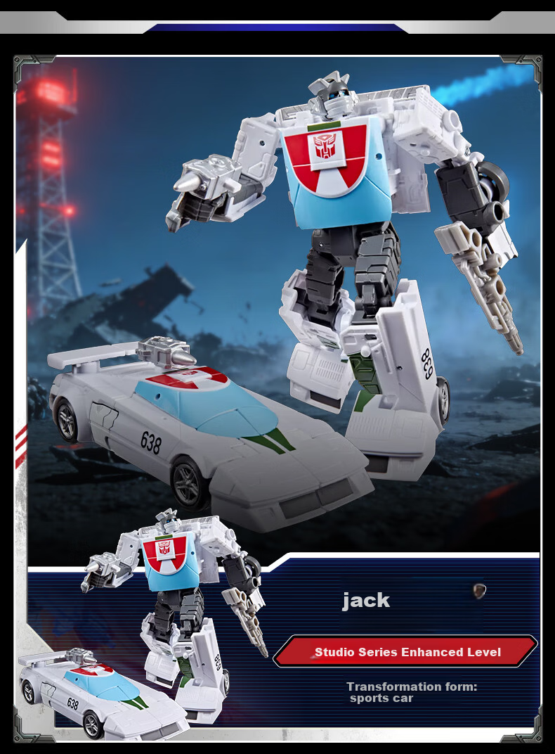 Transformers Studio Series Deluxe Class 86 Movie Jack G2198 Kids Boys Toy Figure 1