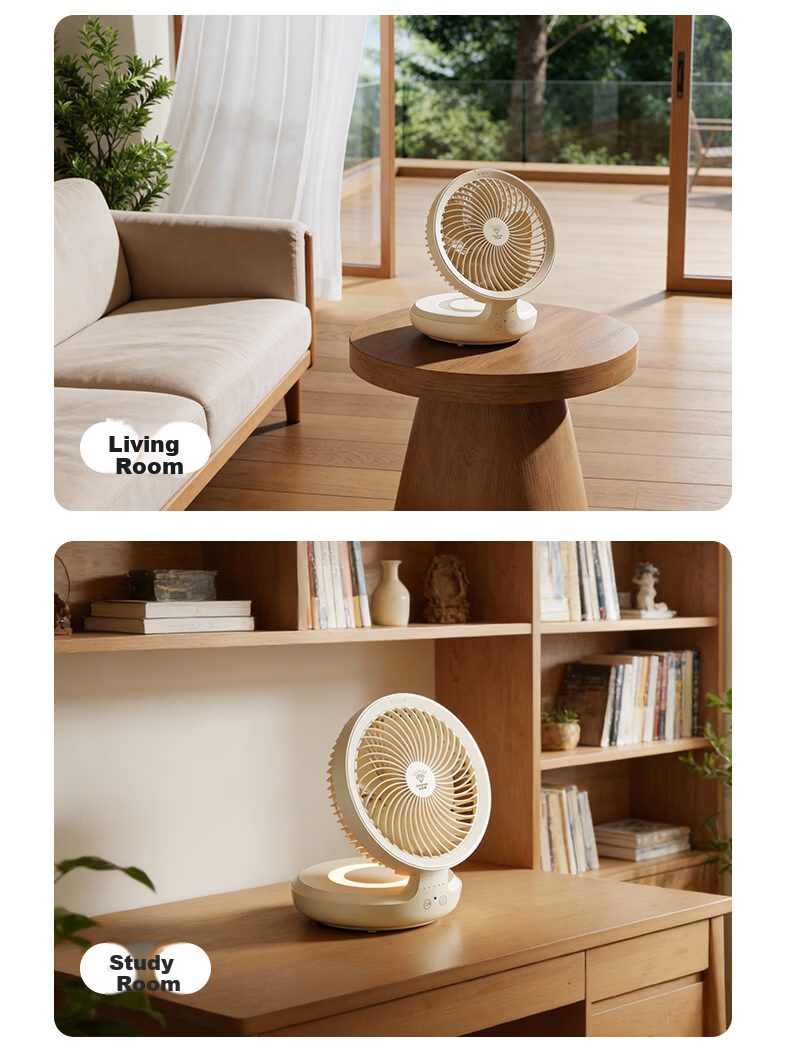DIAMOND No-Drill Air Circulation Fan 2026 New Kitchen Fan Home Floating Fan Desktop Small Fan Toilet Wall Fan USB Rechargeable Dormitory Folding Fan Outdoor Table Fan XR 7