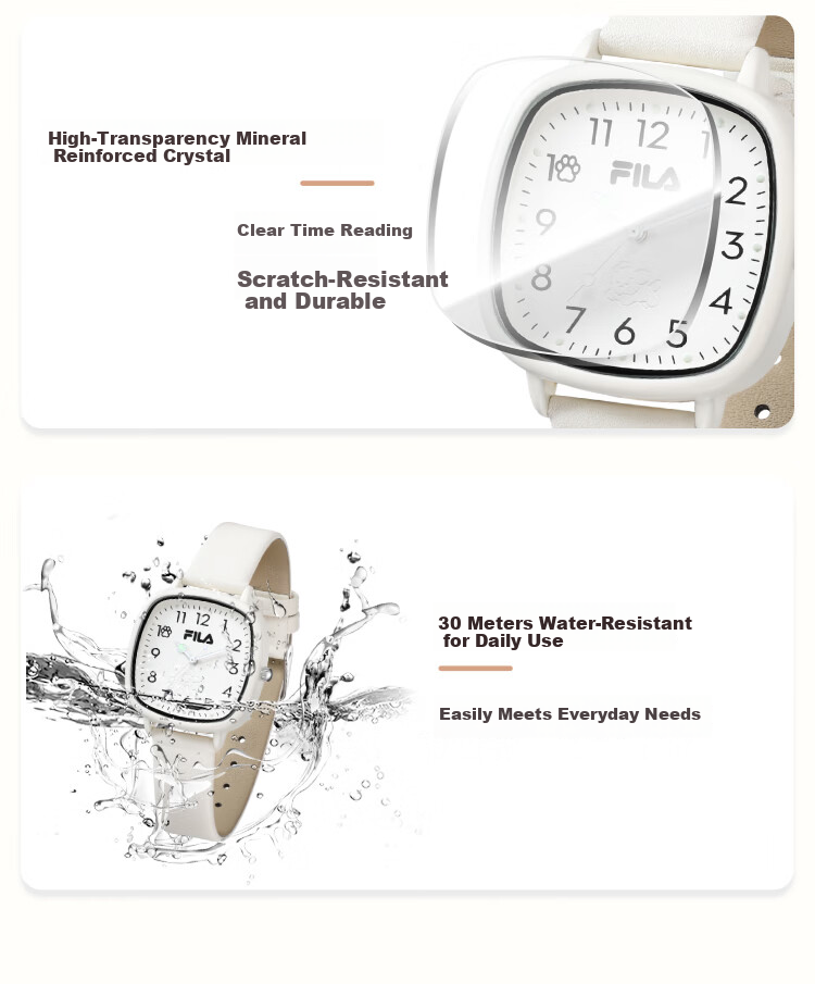 FILA Student Watch for Middle and High School Boys and Girls Exam Sports Children's Watch 6848-001 6