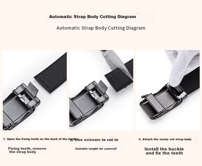 FALAMAONE Armani Men's Genuine Leather Automatic Buckle Belt High-End Top Layer Cowhide Father's Day Gift for Dad 12