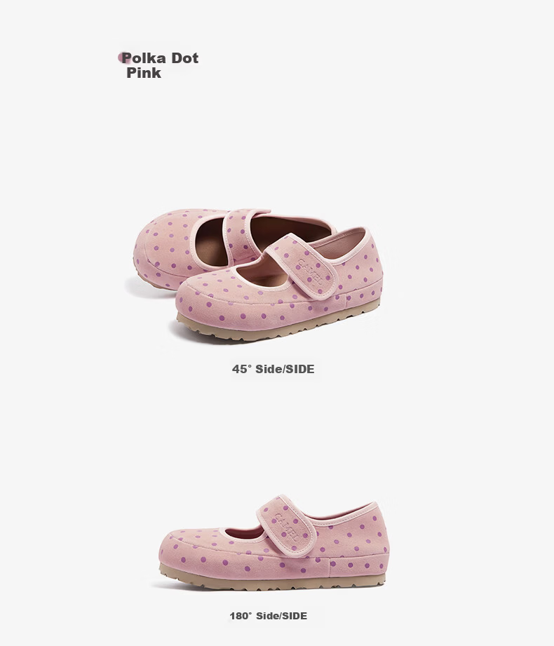 CAMEL Soft Bag 2nd Generation Doll Birkenstock Thin Sole Mary Jane Shoes L26S700191A Polka Dot Coffee (Full Coverage) Size 36 4