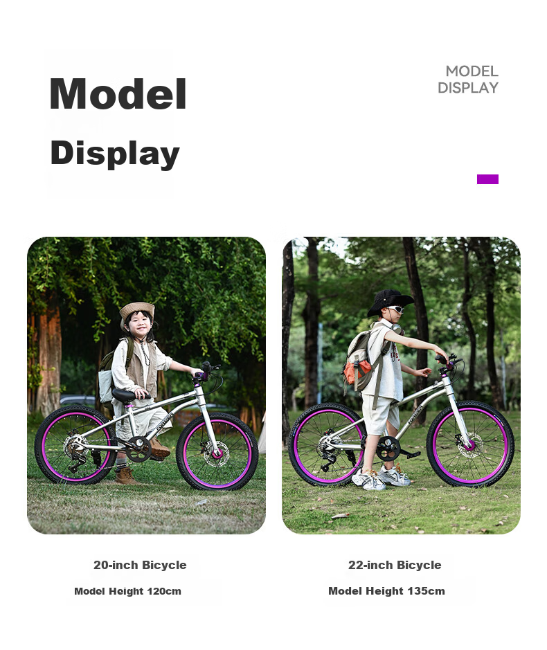 FOREVER Aluminum Alloy Children's Bicycle 6-12 Years Boys and Girls Student Bike Ultra-Light Gear Mountain Bike 20 Inch 24