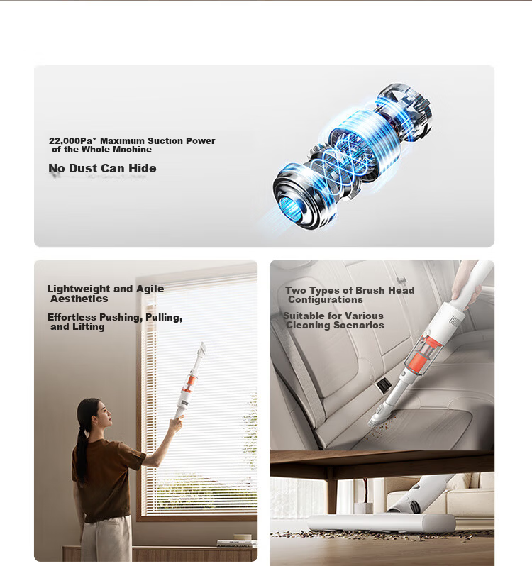 MI Mijia Wireless Vacuum Cleaner Home Strong Suction Handheld Cordless Vacuum Cleaner [Compatible with MI YU7] 2