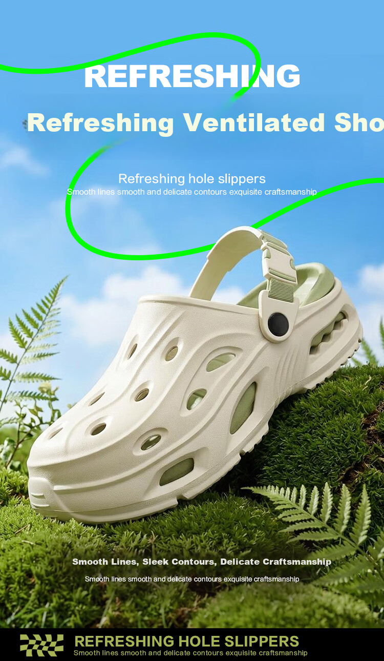 Jingzhenlianggong Breathable Sandals Senma Summer Non-slip Durable Thick-soled Beach Slippers Mint Green Size 42-43 1