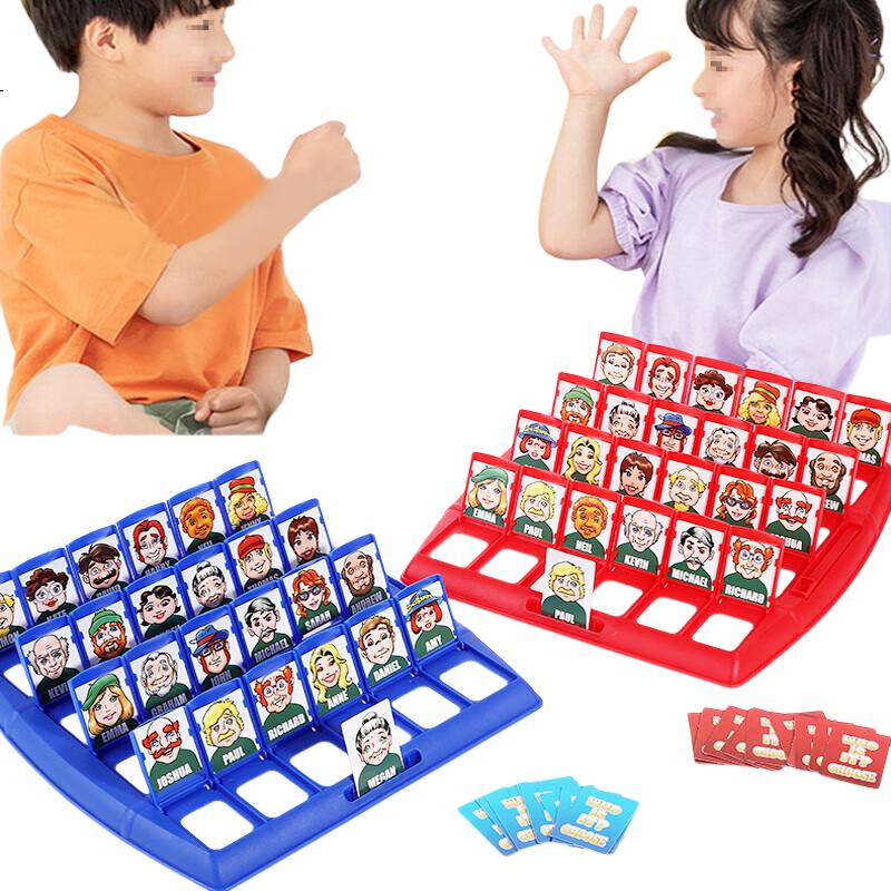 Huashimeng Guess Who I Am Children's Desktop Toy, Logic Reasoning Guess Who I Am Board Game Card Game