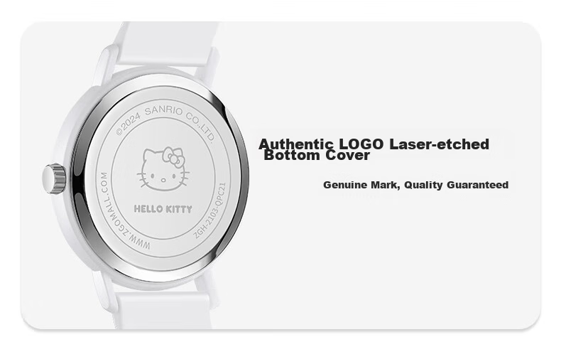 Hello Kitty Student Exam Watch for Girls Middle and High School Quiet Quartz Movement 18
