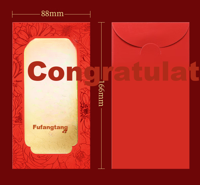 Jinlongxing Large Red Envelopes Lucky Money Packets Wholesale 60pcs Big Size Wedding Birthday Celebration Bonus Red Packets 3