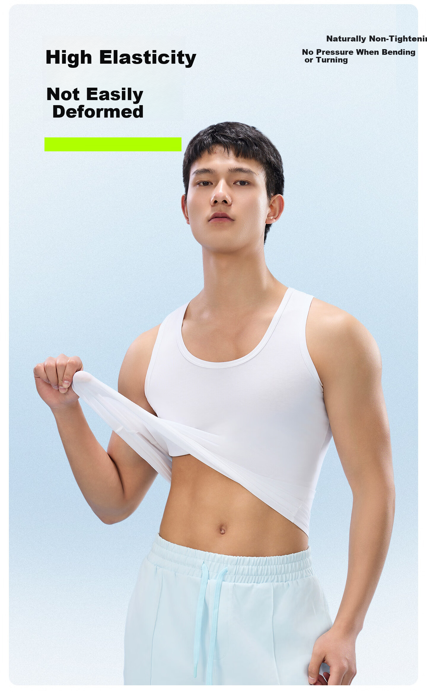 Youkeshu Men's Summer Thin Cotton Slim Fit Tank Top Sports Sleeveless Sweat-Absorbing Fitness Shirt 5