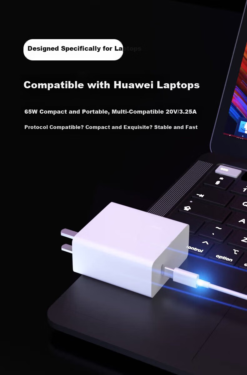 Lantuo 65W GaN Laptop Charger Set Type-C PD Fast Charger for MacBook Xiaomi Huawei Lenovo Power Adapter Cable Apple 17 1