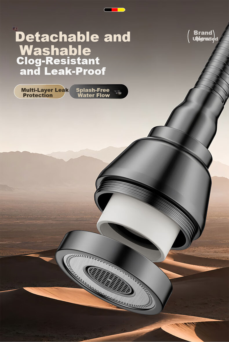 HOMK [Germany] Faucet Aerator Basin Faucet Extender Universal Connector Splash-Proof Kitchen Use 13