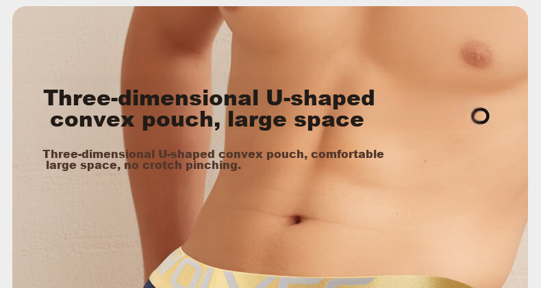 Seven Wolves Men's Underwear [Ice Silk Wide Elastic] Comfortable Men's Boxer Briefs Sports Shorts 4-Pack M 11