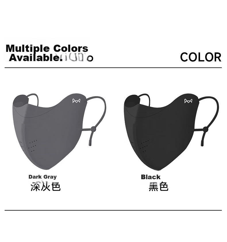 Miiow Women's Sunscreen Mask Summer UV Protection 3D Stereo High-Value New 2026 Mountaineering Cycling Ice Silk Sunshade Face Mask 15