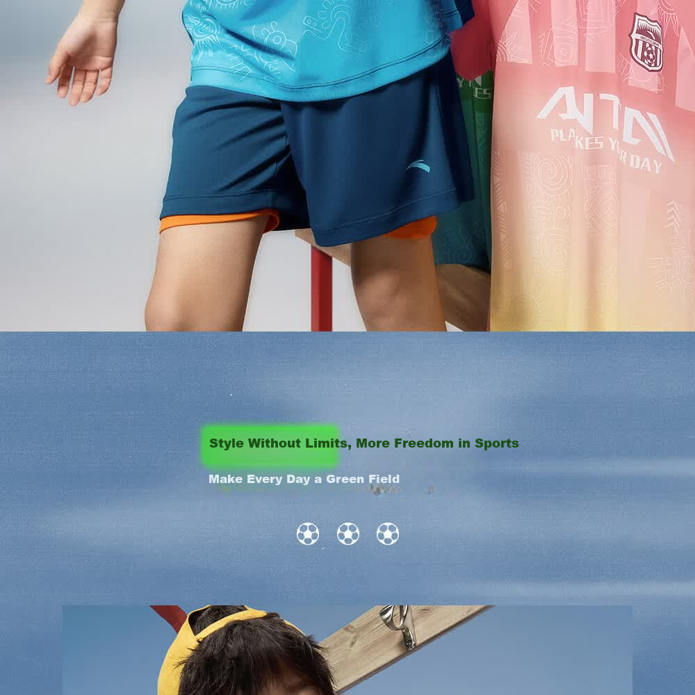 Anta Kids Boys Football Match Set 2026 Summer Breathable Youth Jersey Short Sleeve Shorts A52622203 26