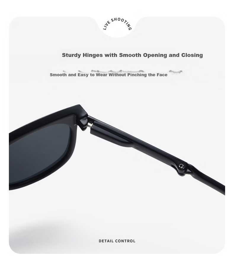 Liangshihui Kids Foldable Sunglasses Children's UV Protection Sun Glasses for Boys and Girls Black 4