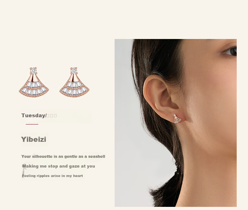 Burberry Luxury Weekly Stud Earrings for Women 2026 New Niche High-End Birthday Gift for Girlfriend Wife 7