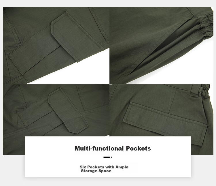 Toread Men's Work Pants Spring Summer Lightweight Outdoor Straight-Leg Durable Loose Sports Long Pants Multi-Pocket Breathable Hiking Pants 13