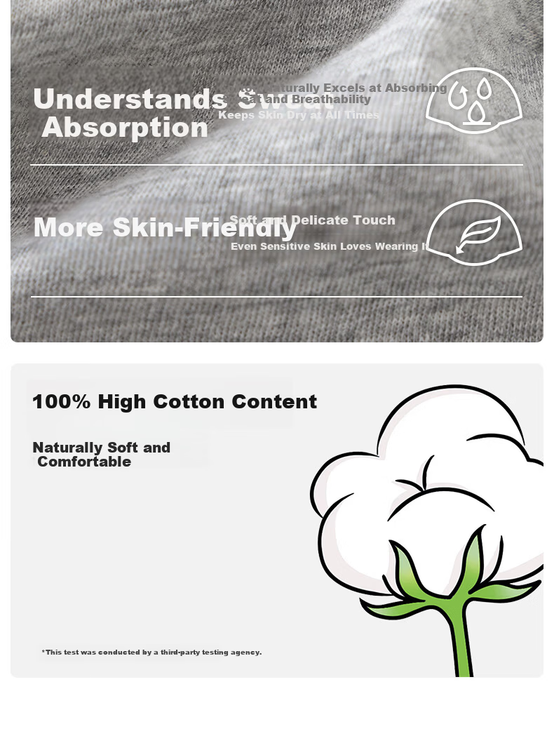 GNJ Men's Disposable Cotton Boxer Briefs Travel Portable EO Sterilized Wash-Free Individually Packaged Business Trip 6