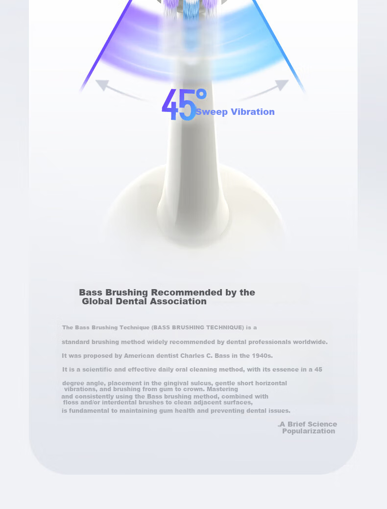 Leng Suan Ling [Wu Lei Recommended] S800 Sonic Vibration Electric Toothbrush Adult/Student Birthday Gift Couple Gift for Him/Her 4