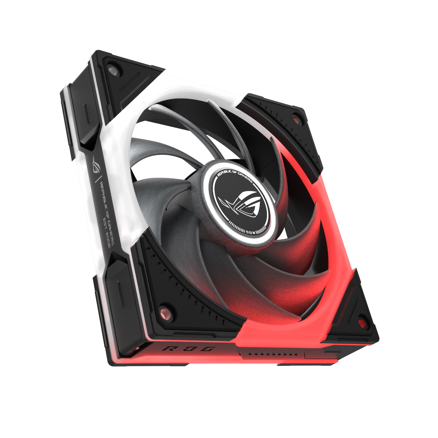 ASUS ROG Fengshen ARGB High-Performance Fan Black Triple Pack High-Strength Polymer Blades/Three-Zone Independent Lighting Control/FDB Bearing/30mm Thick Fan