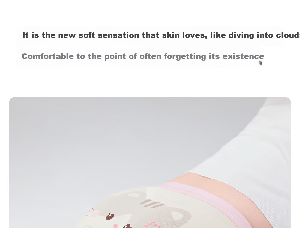 Betis Children's Underwear 3-4 Years Old Girls Summer Mulberry Silk Antibacterial Comfortable Breathable Boxer Shorts 6