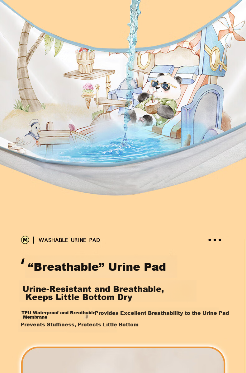 Magmorn Baby Washable Antibacterial Breathable Large Urine Pad Composite Care Mattress 70x100cm 5