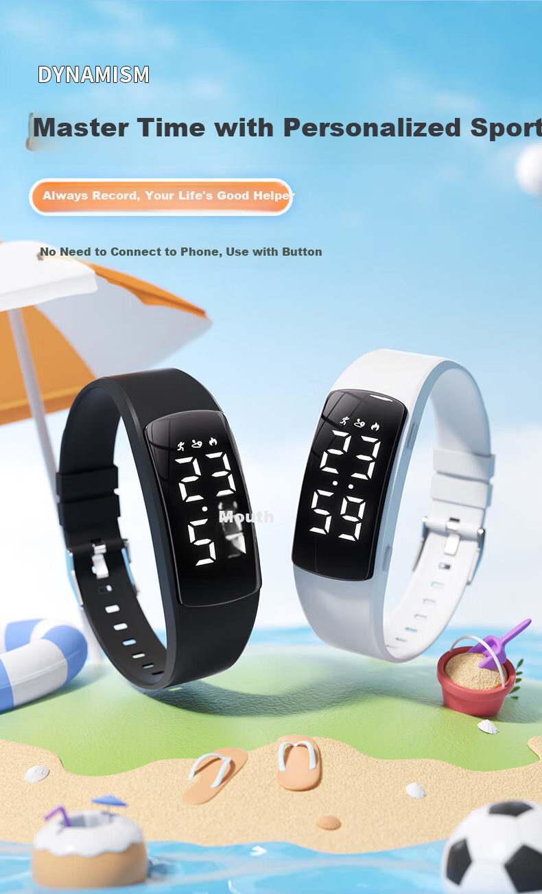 Koshi Student Sports Wristband Watch for Boys with Vibration Alarm Smart Waterproof Swimming Electronic Watch for High School and Middle School Students 1