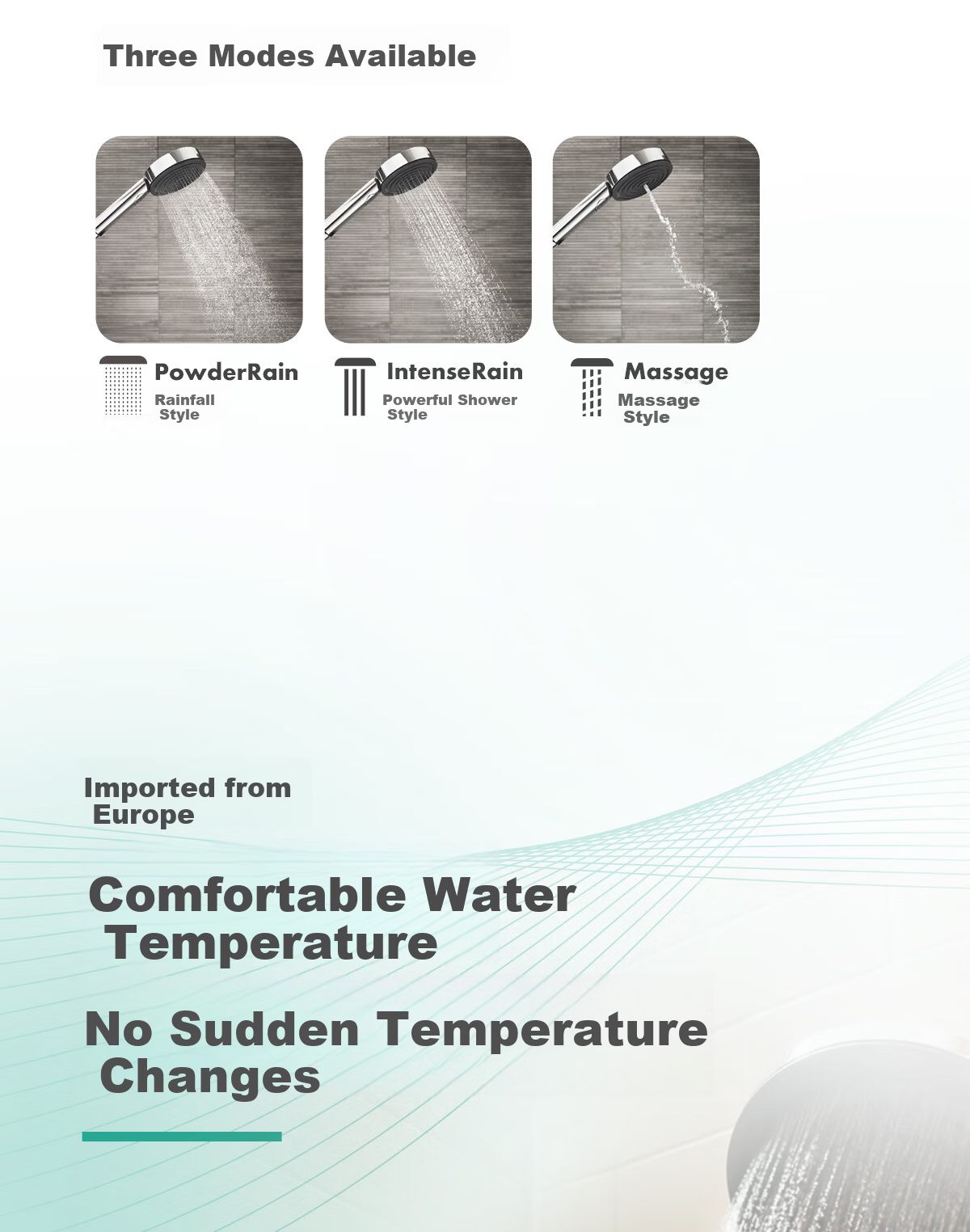 Hansgrohe Standard Shower Set Preshower Single-Speed Thermostatic Shower Shelf 24231007 7