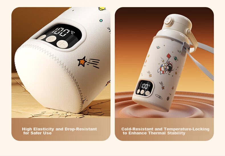 HeWu Portable Thermostatic Kettle Thermos Baby Travel Milk Frother Wireless Electric Boiling Water Cup Three Modes 31