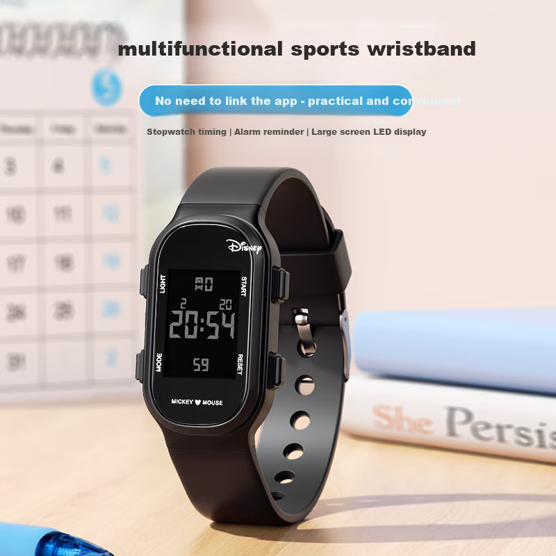 Disney Men's Sports Digital Waterproof Watch for Students, Trendy Teen Boys, Middle and High School Electronic Wristwatch, Back-to-School Gift 3