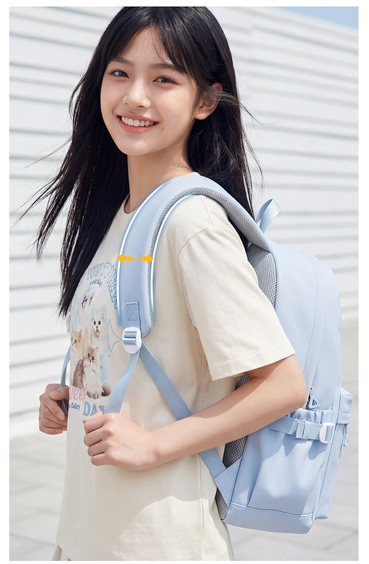 361° Women's Backpack High-Value College Student Bag 2026 New Simple Lightweight Large Capacity School Backpack for High School and Middle School Students 10