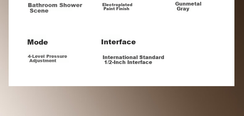 WUZORY [Germany] High-Pressure Shower Head Powerful Bathroom Multi-Function Handheld Shower Sprayer 31
