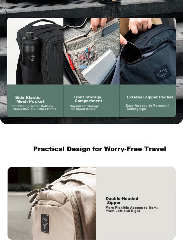 OSPREY AOEDE 20 City Business Commuter Backpack Casual Travel Double Shoulder Bag New Model 5