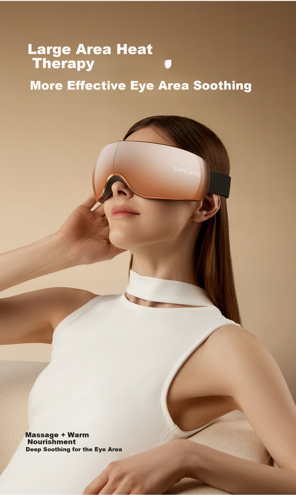 Dreame Smart Eye Massager Titanium Nitride Hot and Cold Compress Eye Care Device Liquid Silicone Vibration Steam Eye Mask E50Pro Practical Birthday Gift for Boyfriend and Girlfriend Children's Day Pre 8